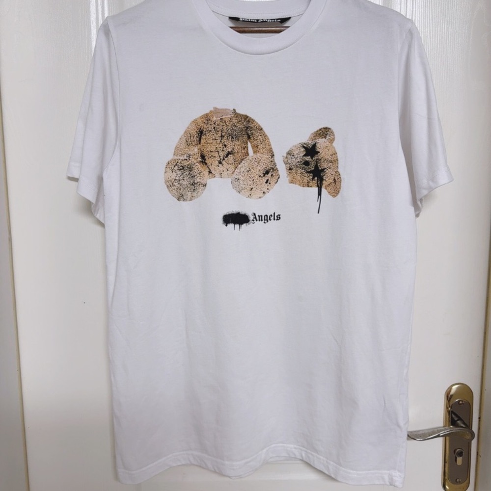 Palm Angels White Crewneck Tee